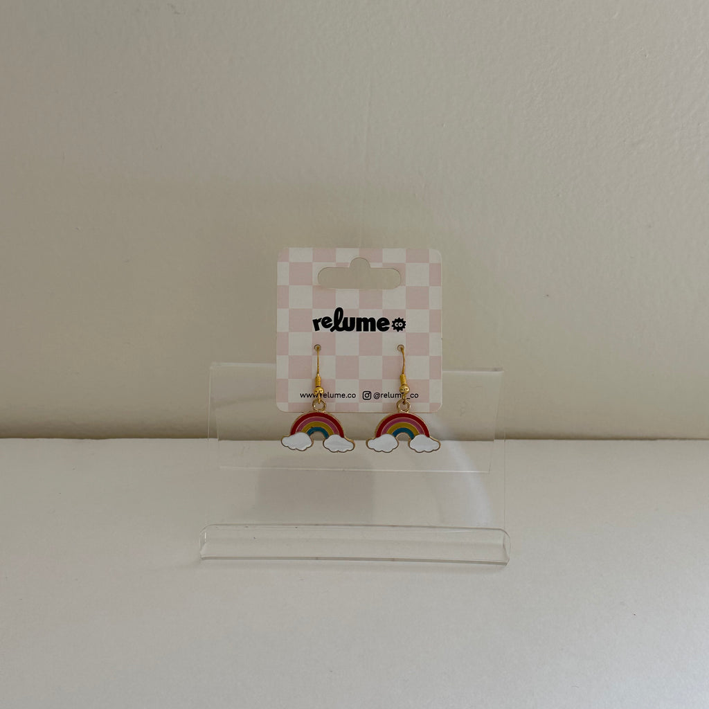 Enamel Charm Hook -- Rainbow