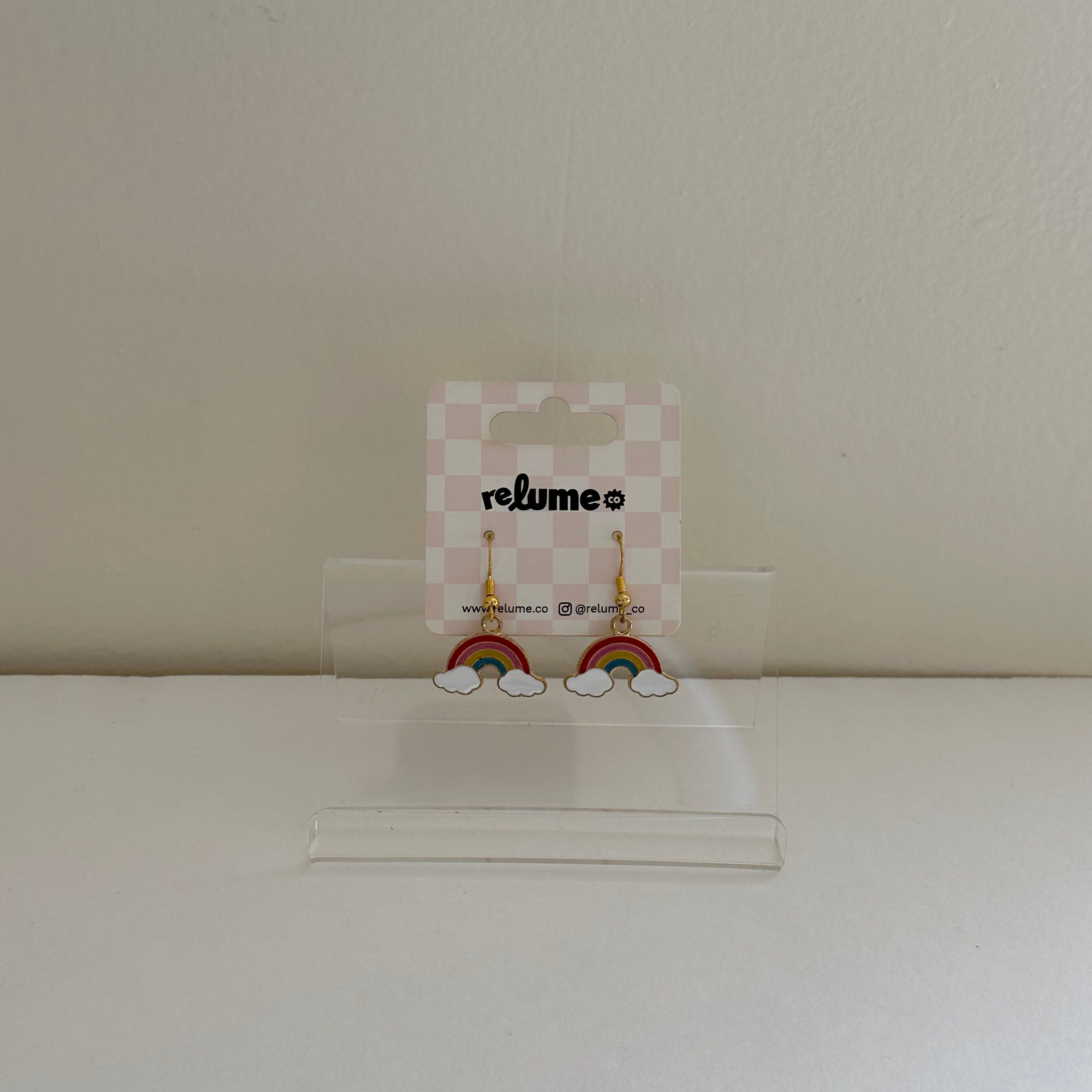 Enamel Charm Hook -- Rainbow