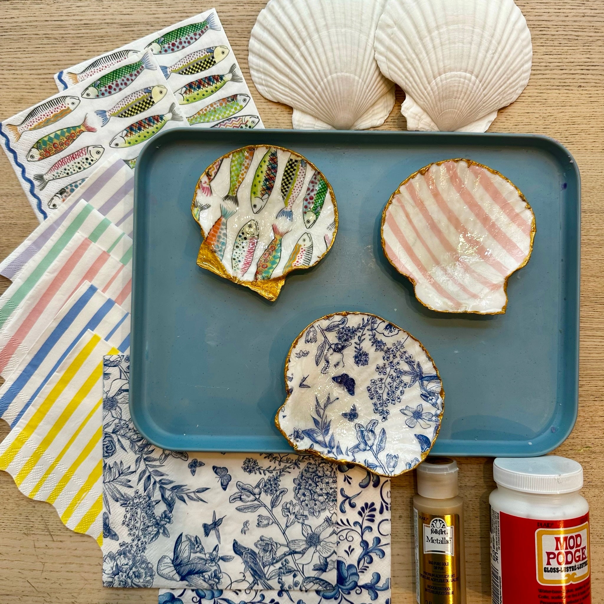 Summer Camp Series: Decorative Seashell Trays