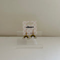 Enamel Charm Hook -- rainbow yellow/purple/green