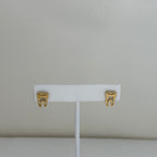 Gold Charm Stud - Teeth