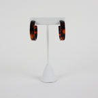 Resin Hoops - Brown tortoise