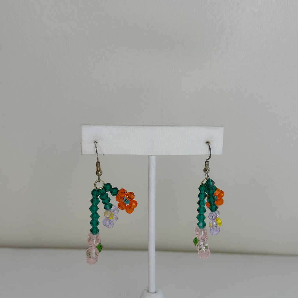 Dollhouse Mini Hook -- Beaded flower bouquet