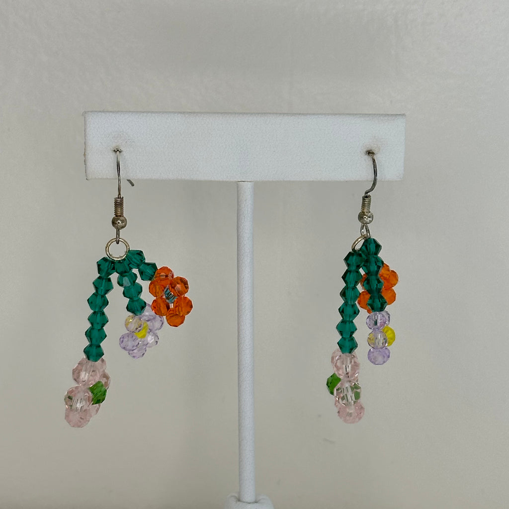 Dollhouse Mini Hook -- Beaded flower bouquet