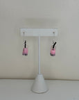 Pink Boba Earrings