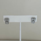 Silver Charm Stud - Teeth