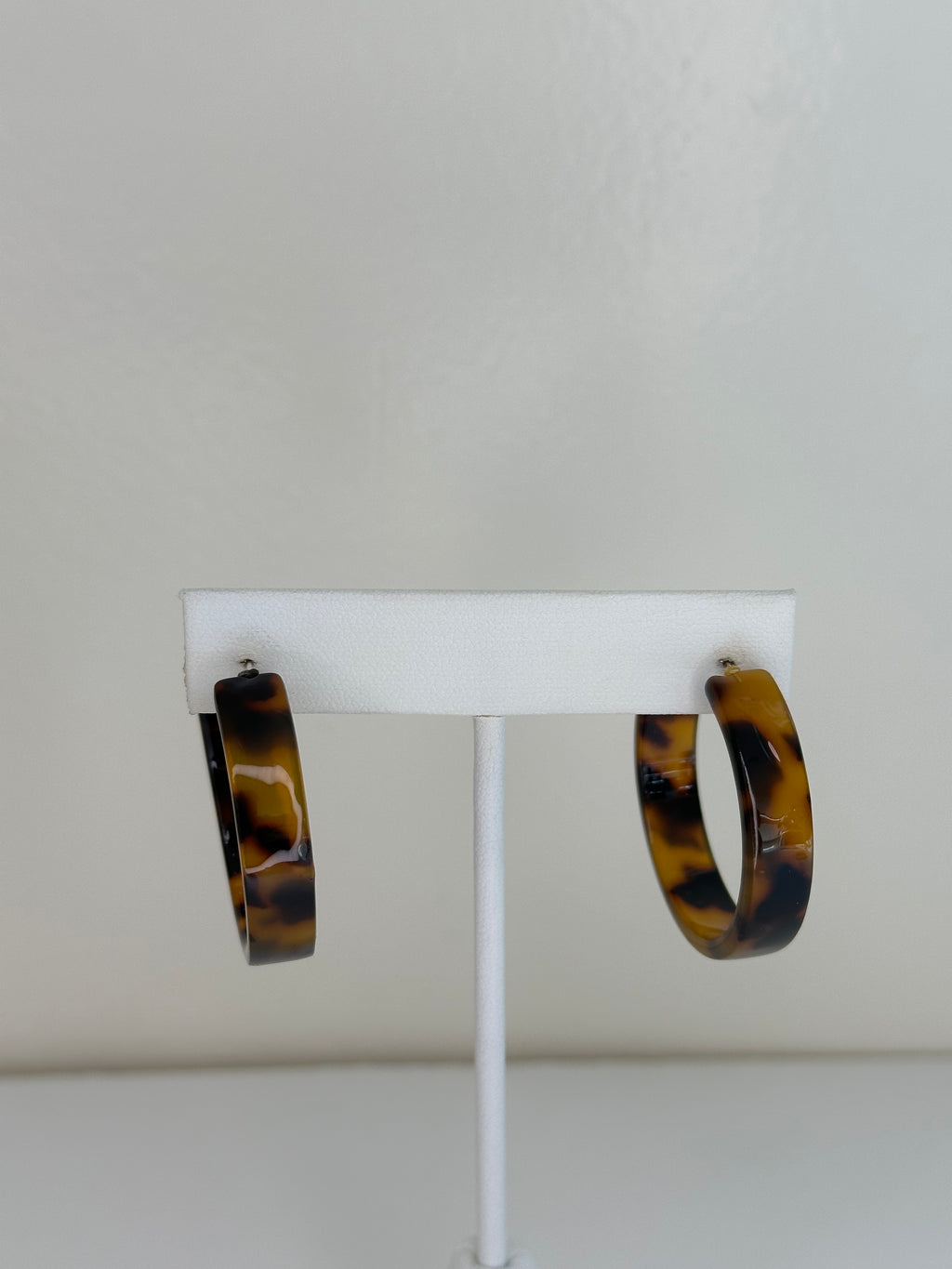 Resin Hoops - Brown tortoise