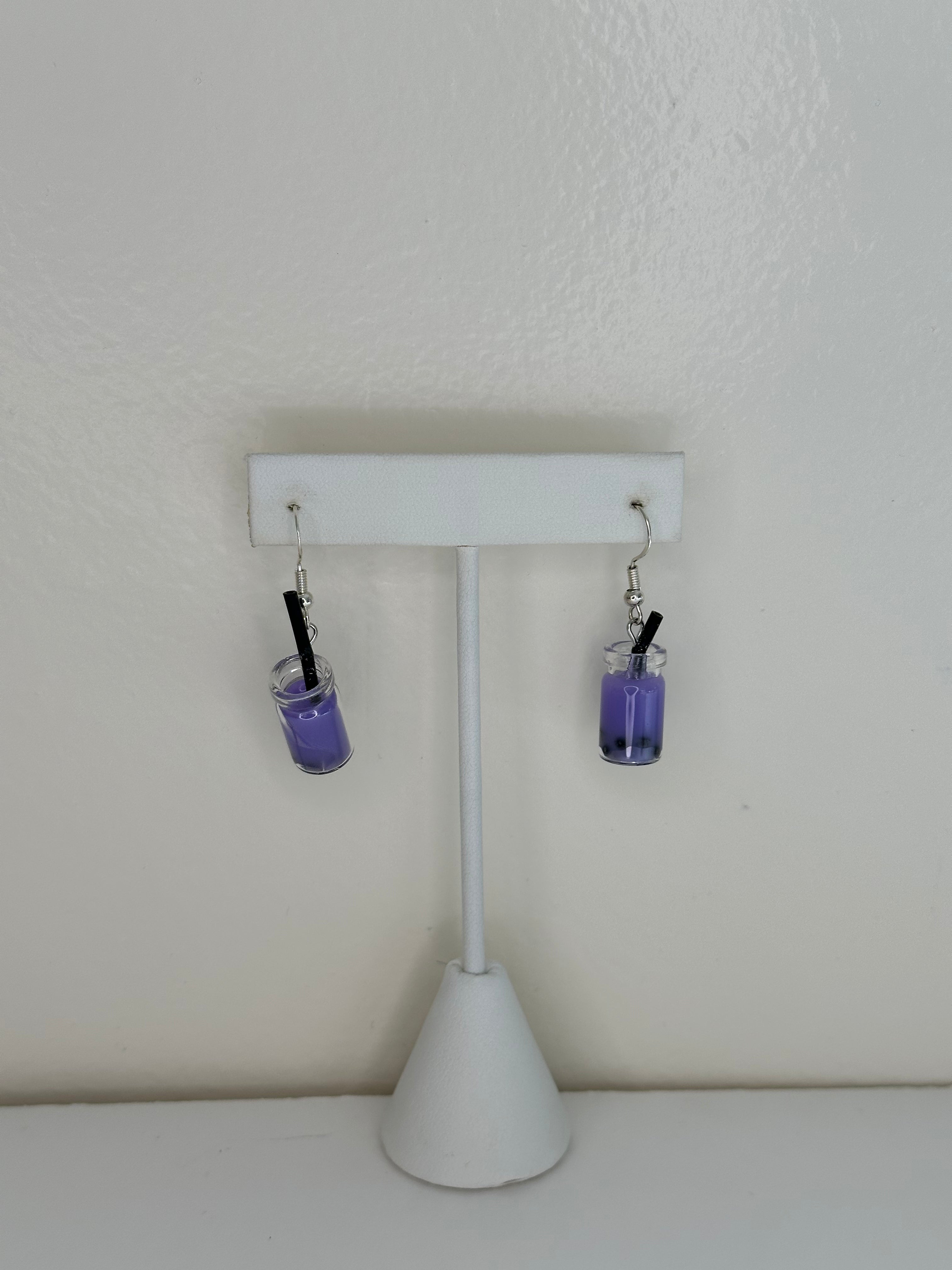 Purple Boba Earrings
