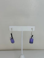 Purple Boba Earrings