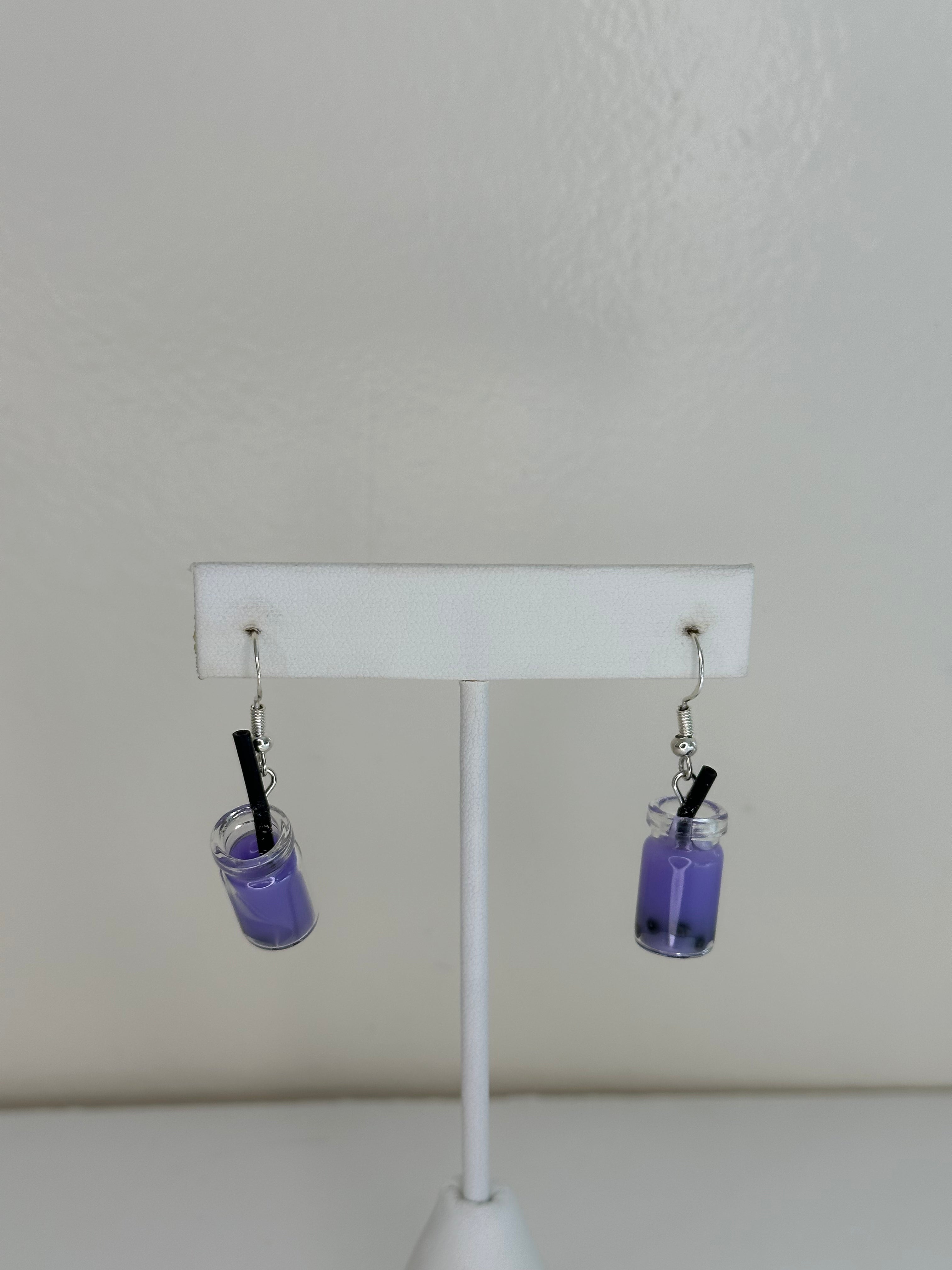 Purple Boba Earrings