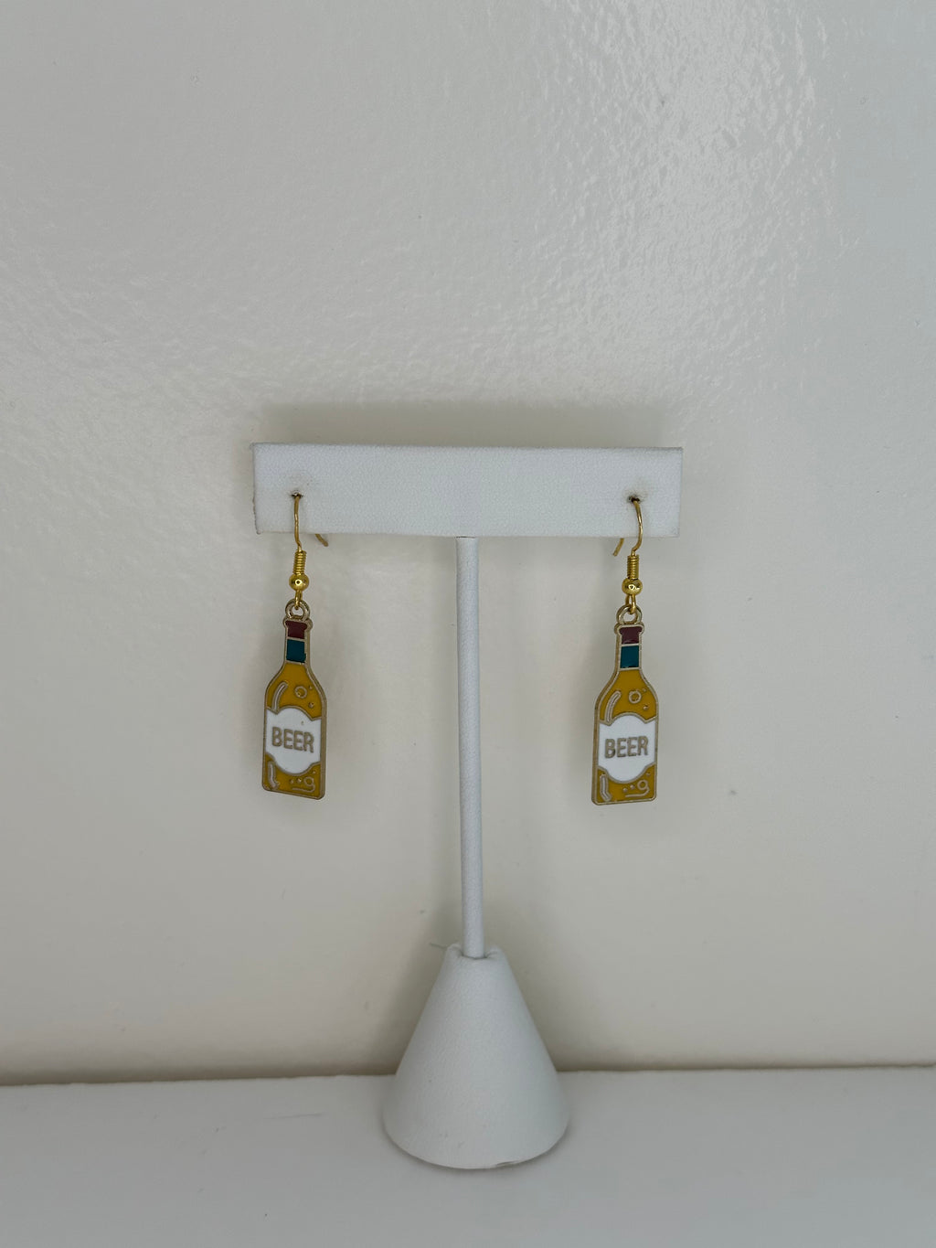 Enamel Charm Hook -- beer bottle