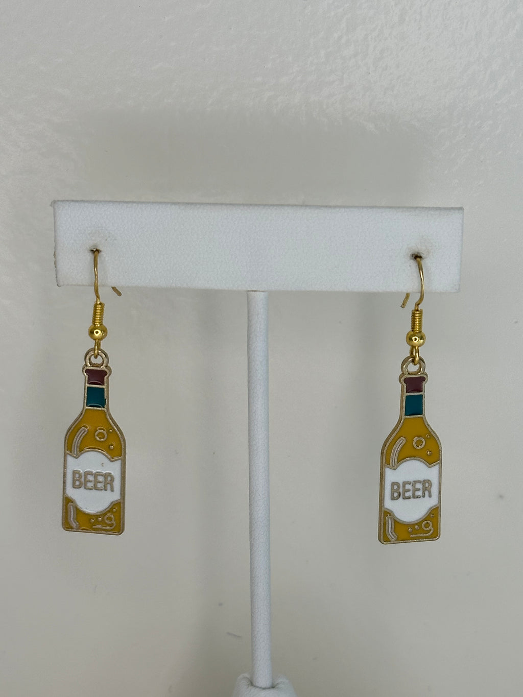 Enamel Charm Hook -- beer bottle