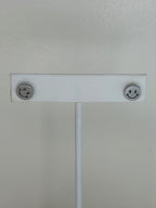 Silver Charm Stud - Smiley/happy stud