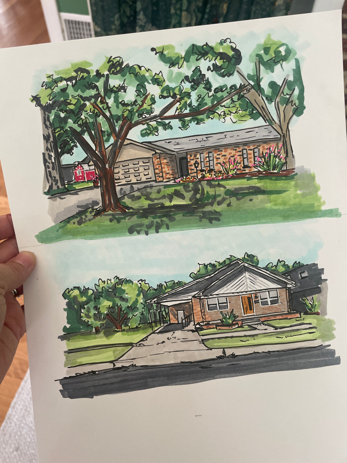 Watercolor House Portrait