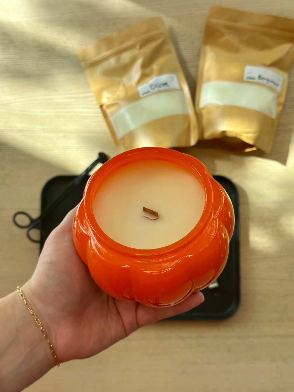 Craftoween: Ceramic Pumpkin Candles (10/31)
