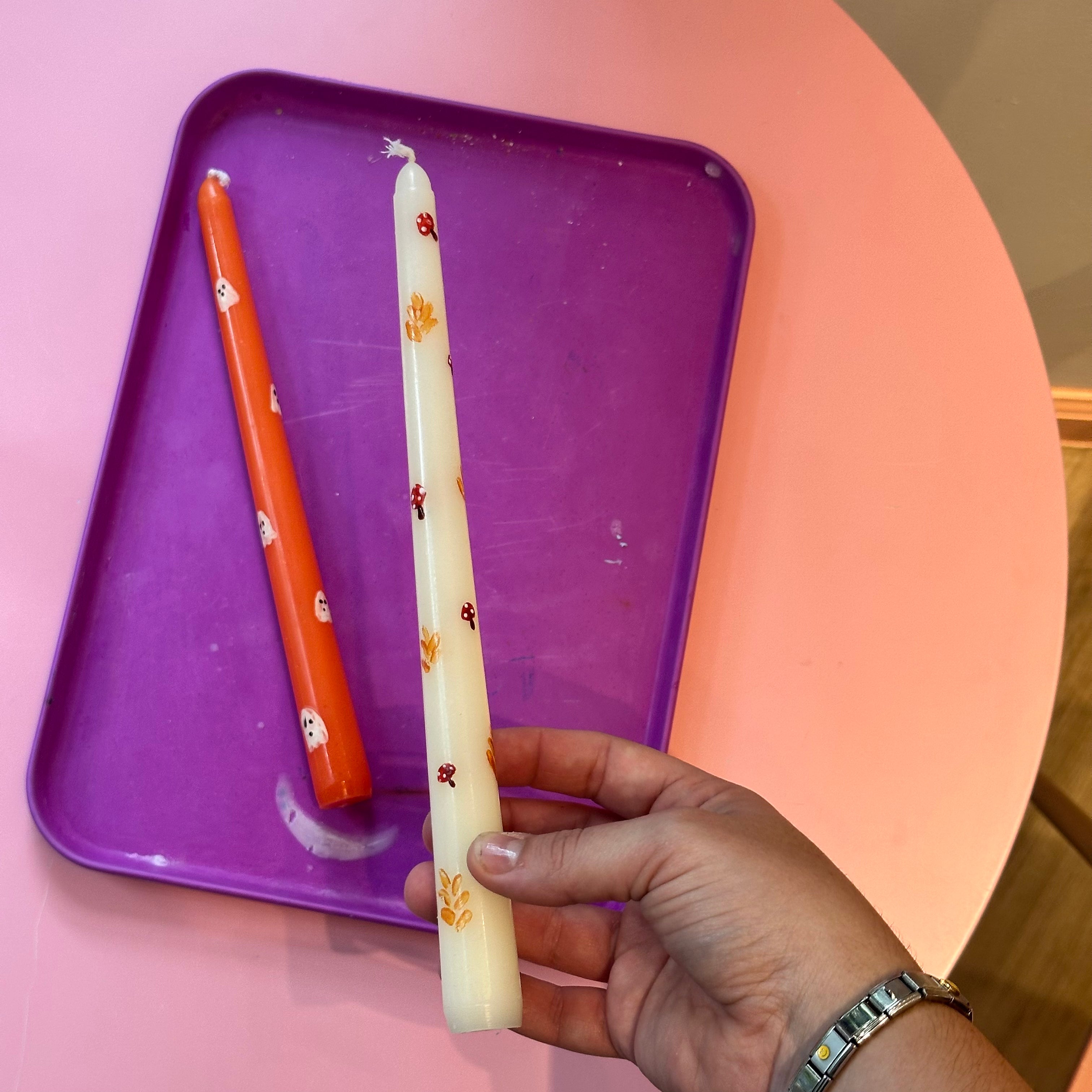 Fall Candle Wax Painting