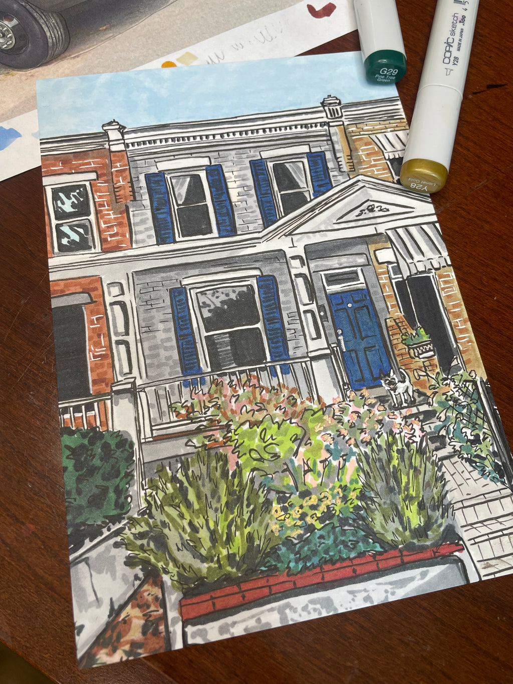 Watercolor House Portrait