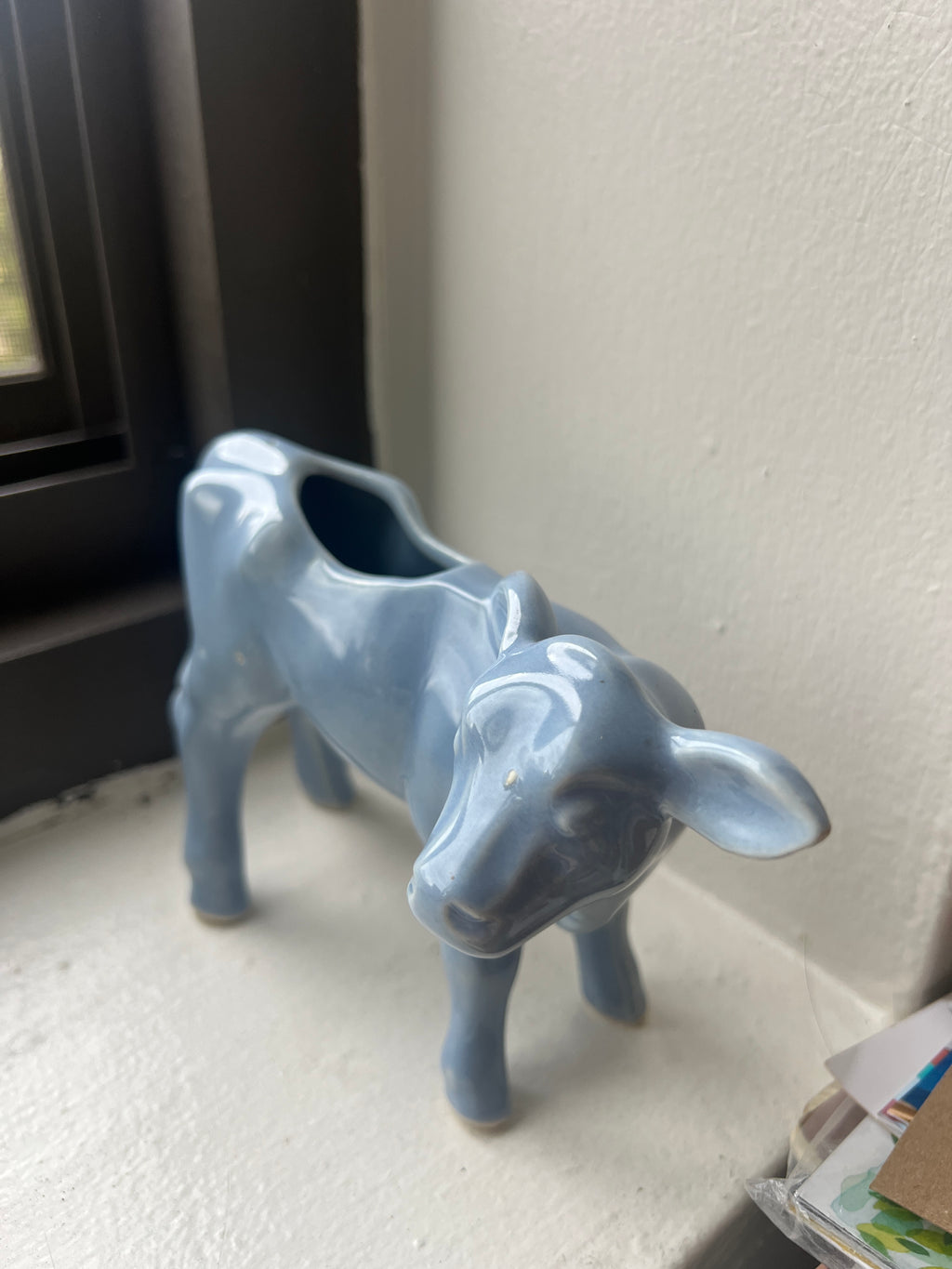 Vintage Cow Planter