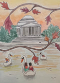 Watercolor Jefferson Memorial
