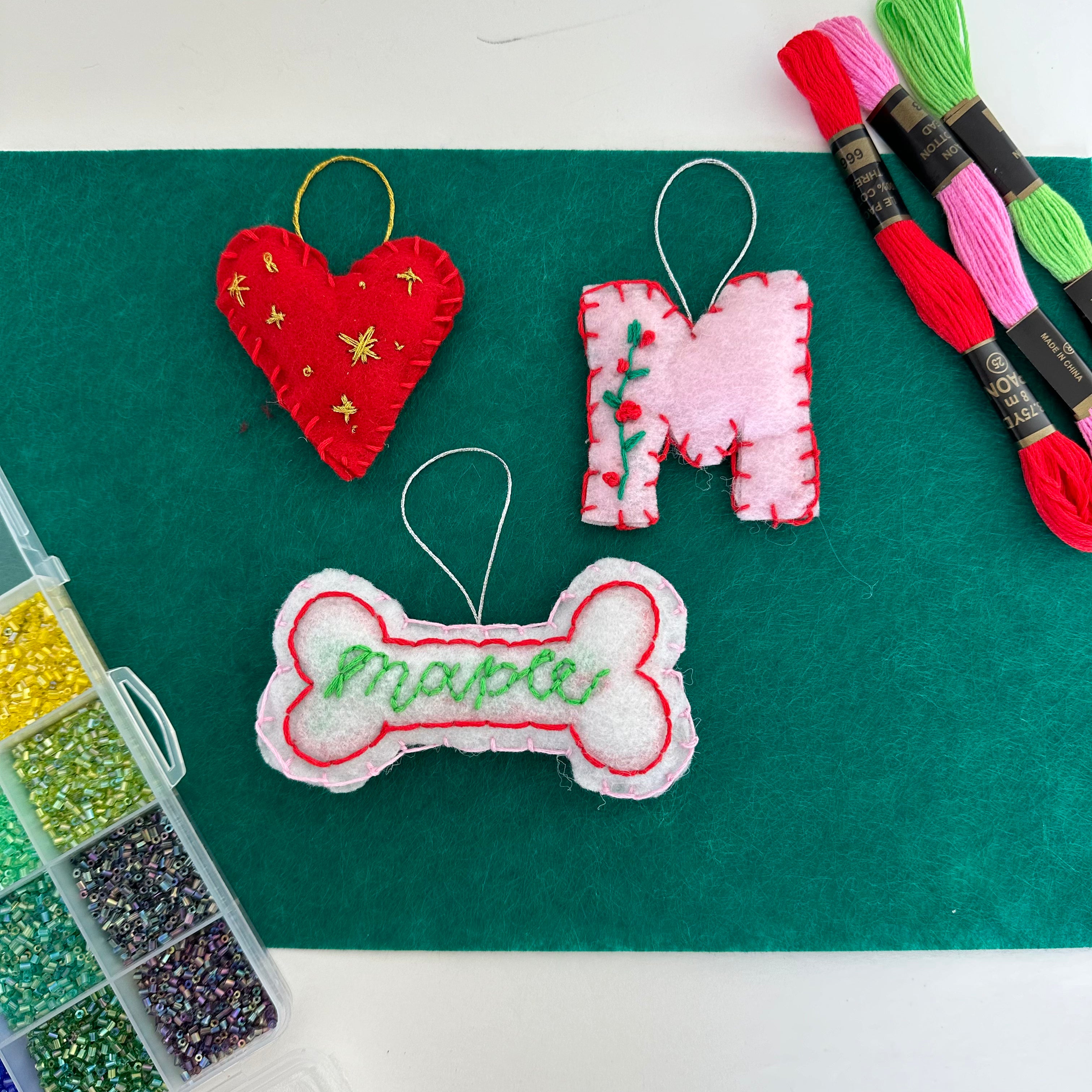 Craftmas: Embellished Felt Ornaments