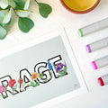 Hand-Illustrated Rage | Recycled Cardstock Print