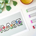 Hand-Illustrated Rage | Recycled Cardstock Print