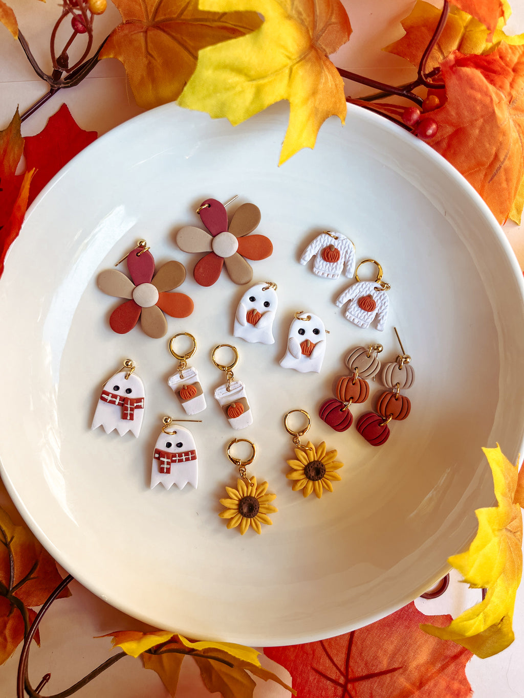 DIY Fall Polymer Clay Earrings