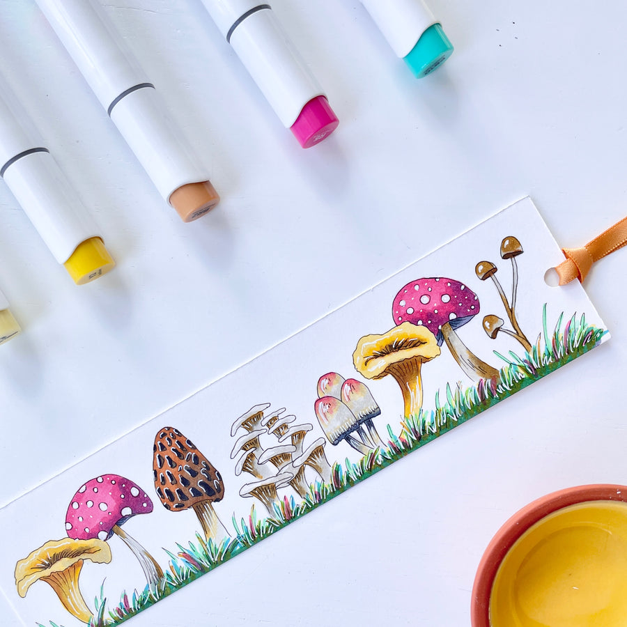 Illustrated Bookmarks- Mushrooms