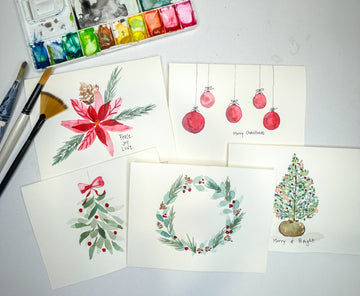 Watercolor Holiday Cards