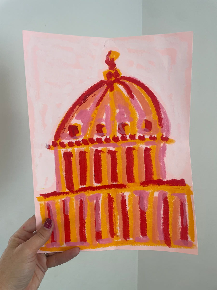 Watercolor Capitol Dome