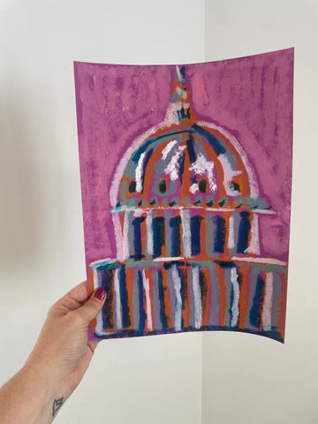 Watercolor Capitol Dome