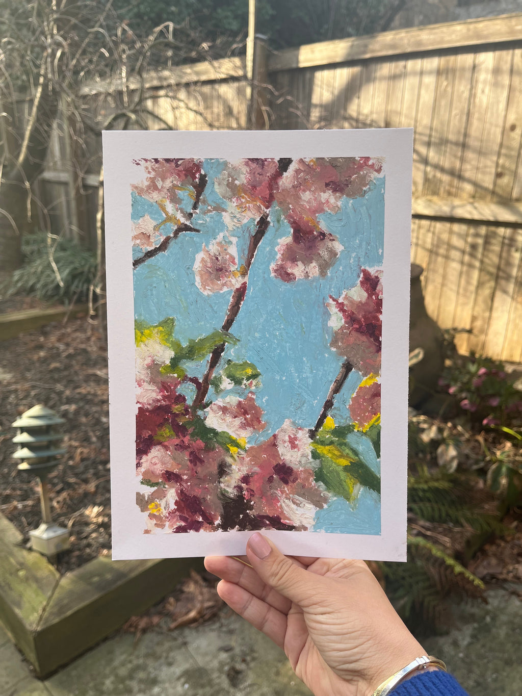Intro to Oil Pastels: Cherry Blossoms (4/12)
