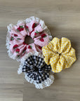 Hand-Sewn Lace Scrunchies