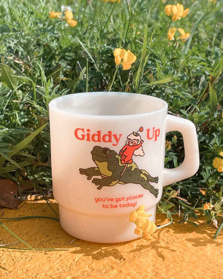 "Giddy Up" Vintage Diner Mug