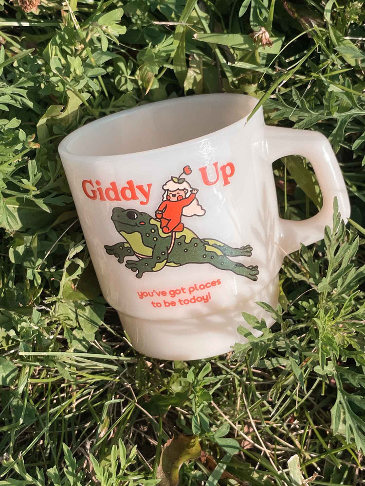 "Giddy Up" Vintage Diner Mug