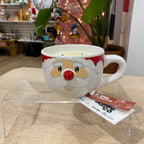 Novelty Holiday Glassware - Fir Tree + Pomegranate Scented Organic Soy Candle