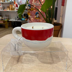 Novelty Holiday Glassware - Fir Tree + Pomegranate Scented Organic Soy Candle