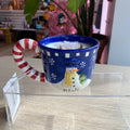 Novelty Holiday Glassware - Fir Tree + Pomegranate Scented Organic Soy Candle
