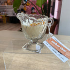 Novelty Holiday Glassware - Amber Chai Scented Organic Soy Candle