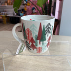 Novelty Holiday Glassware - Frosted Mistletoe Scented Soy Organic Candle