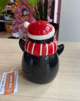 Novelty Holiday Glassware Penguin - Amber Chai Scented Organic Soy Candle