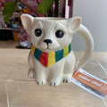 Novelty Holiday Glassware Puppy - Amber Chai Scented Organic Soy Candle
