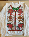 Gingerbread Men, White, Size L