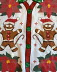 Gingerbread Men, White, Size L