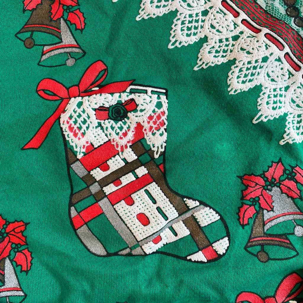 Holiday Lace, Green, One Size