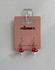 Metal Mushroom Earrings