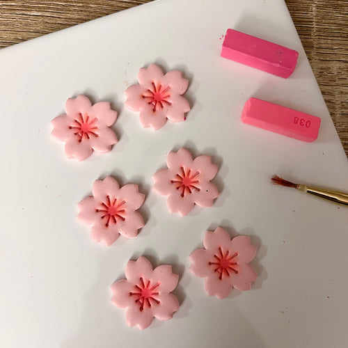 Cherry Blossom Polymer Clay Earrings