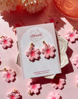 Cherry Blossom Polymer Clay Earrings