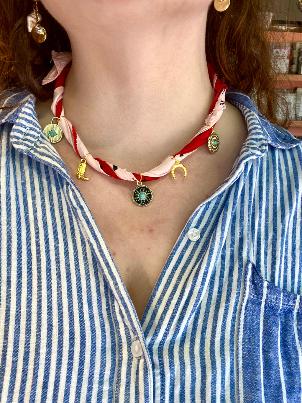 Summer Camp Series: Bandana Charm Necklaces