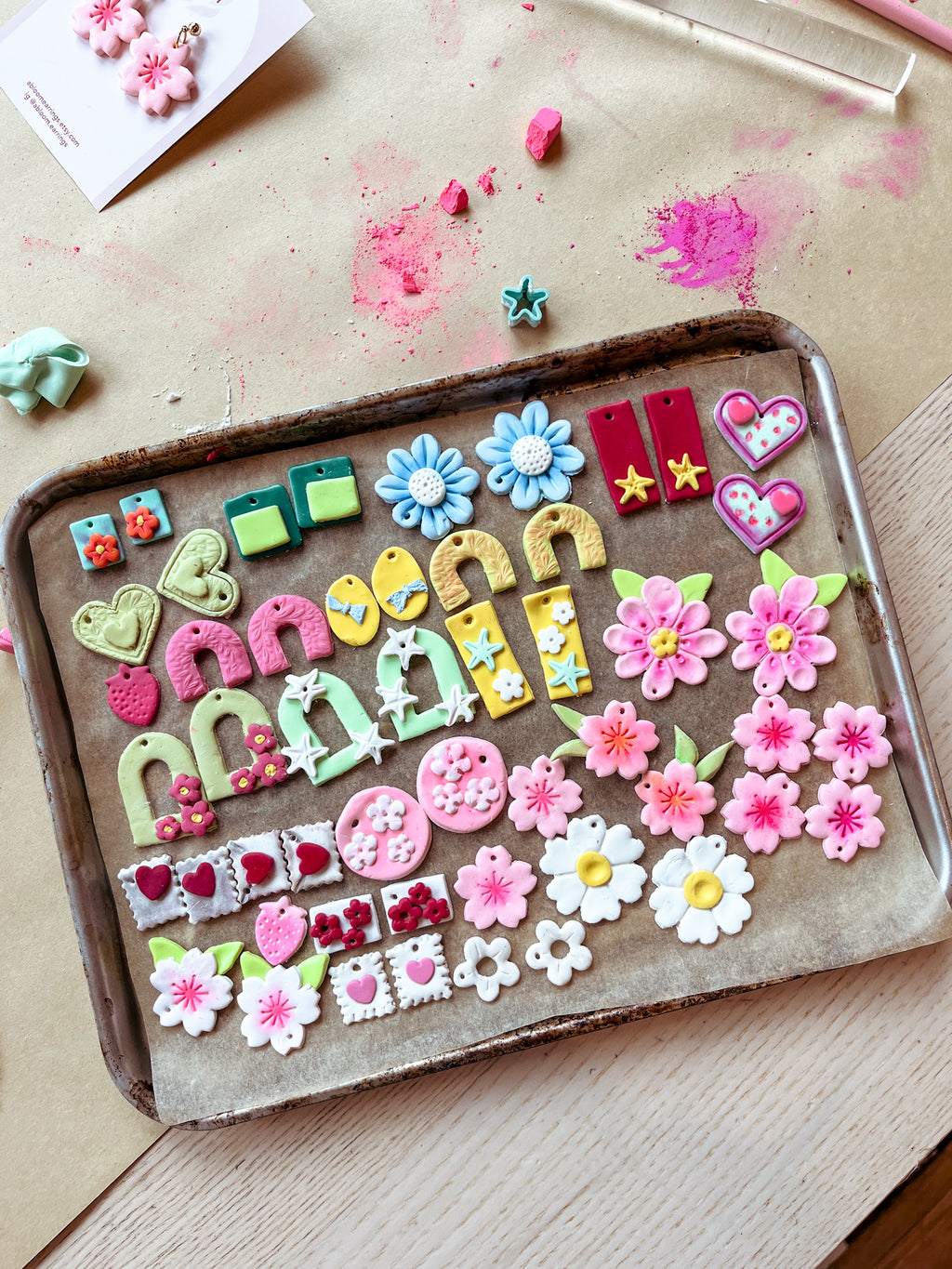 DIY Spring Floral Earrings